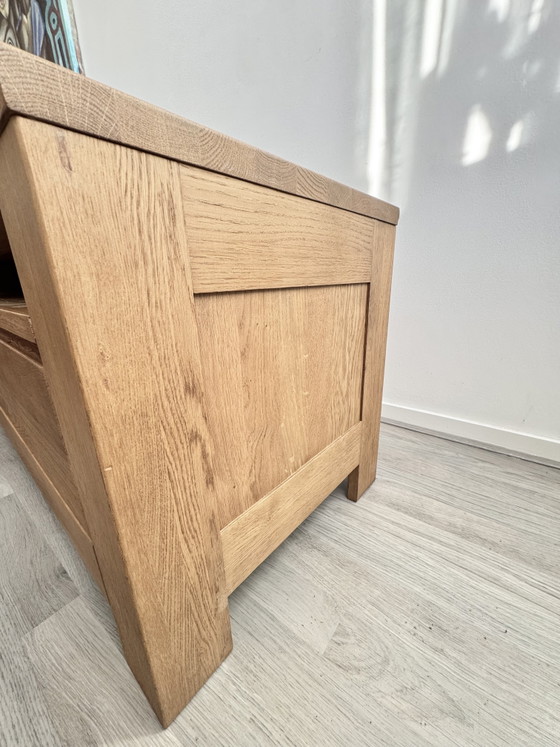 Image 1 of Moderner TV-Schrank aus Hartholz mit Schublade, 117 x 45 x 49 cm (H)