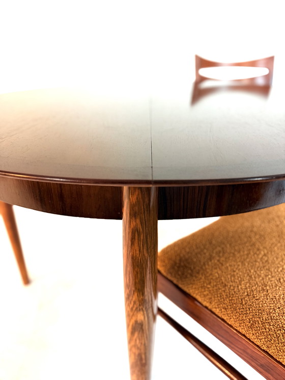 Image 1 of Vintage extendable Pallisander dining table, Lübke '60