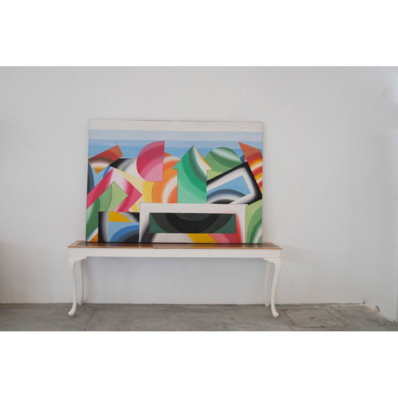 Image 1 of Vintage abstract painting on acrylic canvas, 2000s
