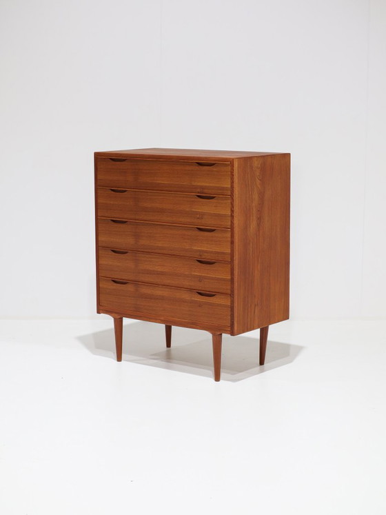Cassettiera Tallboy Teak Danese Anni '60 Vintage – Cassettiere, Wood (photo 3 of 15)