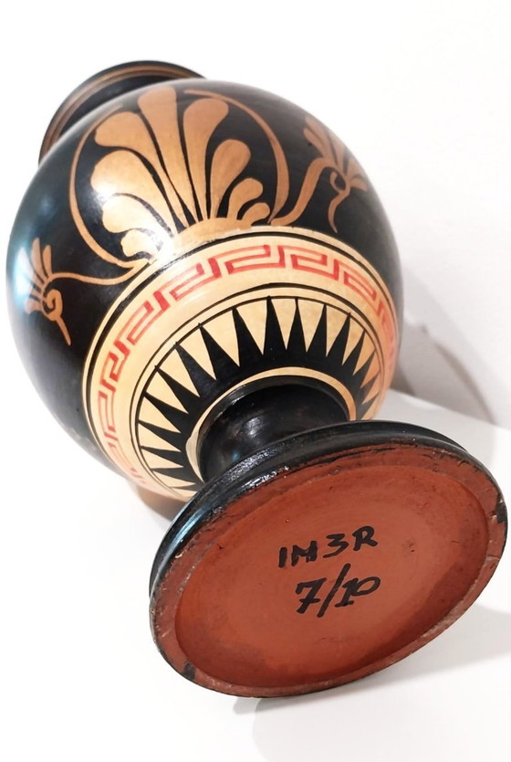 Image 1 of Grande amphore de style grec peinte à la main - Édition limitée IM3R 7/10Julklapp, cadeau de Noël