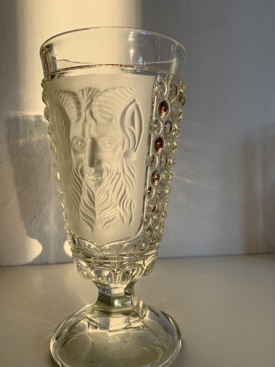 Image 1 of Rara copa Art Nouveau de S. Reich & Co. "Diablo y Mil Ojos"