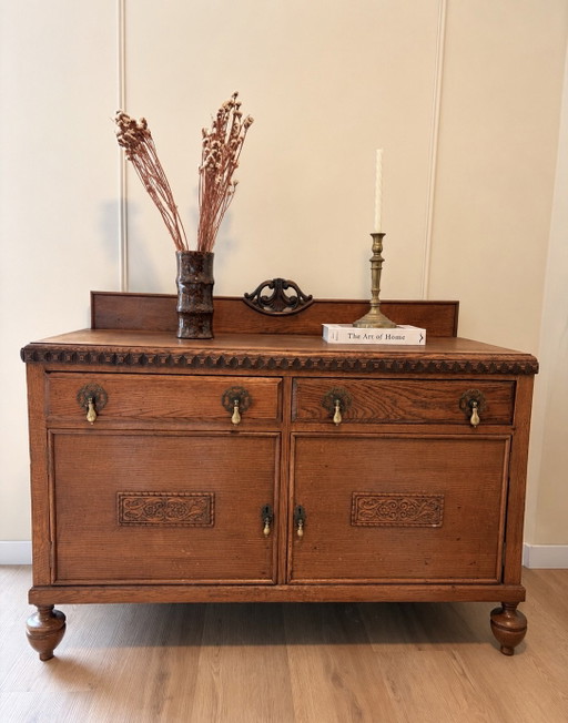 Vintage houten dressoir