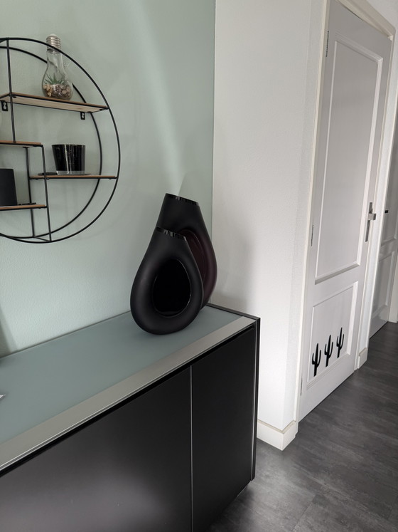 Set di 2 Vasi Design di Lusso – Vetro Nero/Viola – Stile Hotel Chic – Glass (photo 5 of 5)
