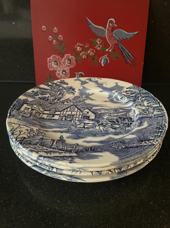 Lunéville Vintage Plates, Luneville, Crockery, Ceramic, Blue (photo 2 of 8)