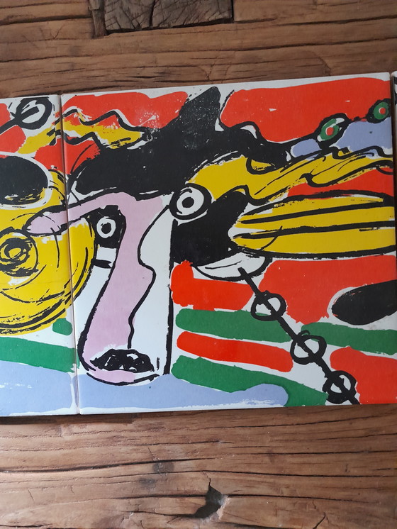 Image 1 of Conjunto de 3 azulejos pintados de Peter Diem