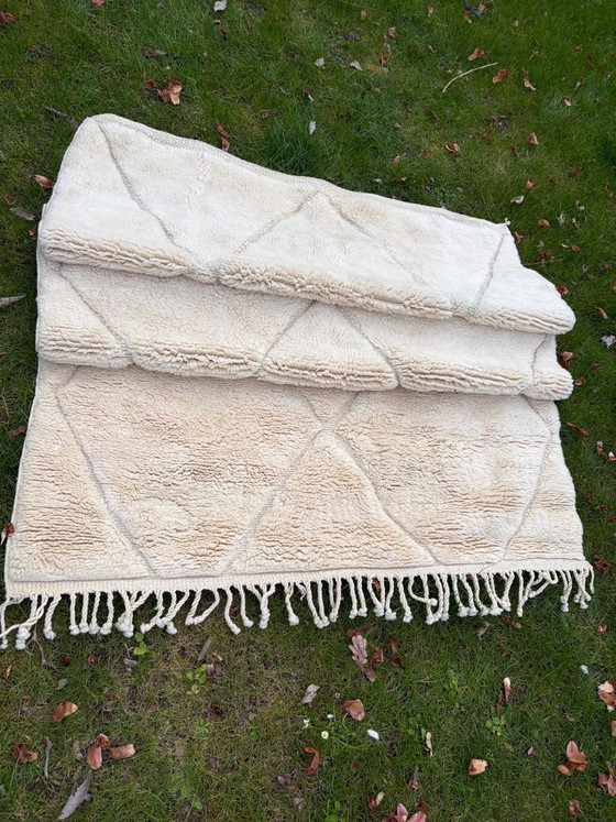 Magnifique tapis berbère en laine naturel 100/200cm – Wool (photo 3 of 5)