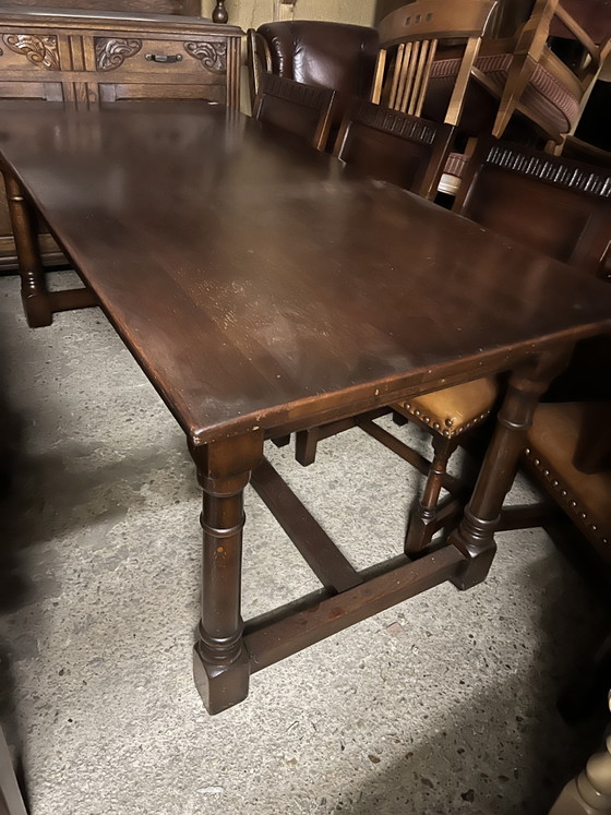 Image 1 of Classic cherry wood dining table