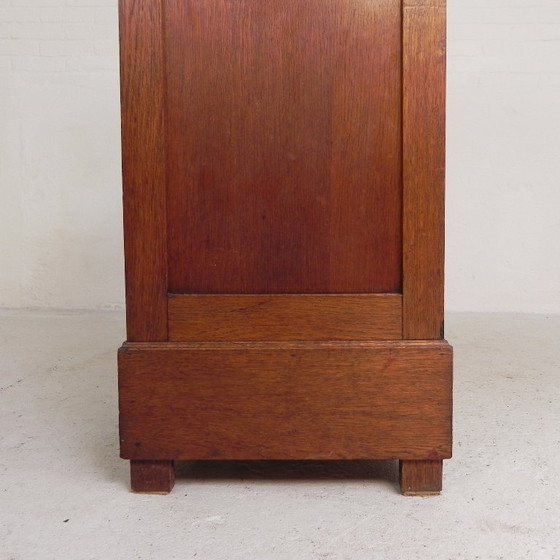 Eichenschrank mit Rollladen und einem Rollladen, 113 cm hoch, 1930er Jahre – Kommoden, Wood (photo 15 of 26)