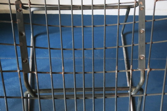 SM05 'Wire Chair' de Cees Braakman pour Pastoe, Pays-Bas, années 1950, Fauteuils d'appoint, Métal, Textile (photo 13 sur 13)