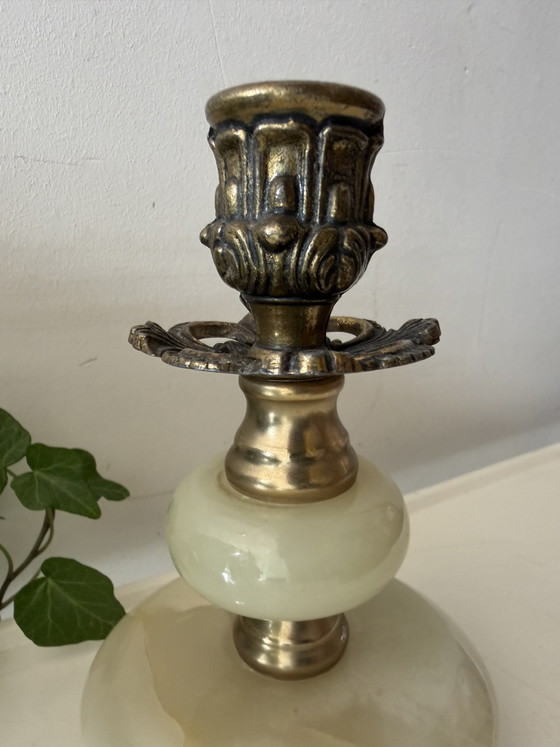 Portacandele in Ottone e Onice – Brass, Stone (photo 3 of 5)