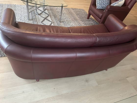 Leolux Jacaranda 2.5-seater leather sofa and armchair. – 2 seaters (photo 4 of 8)