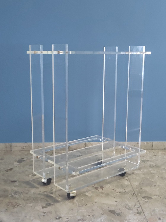 Dranken trolley plexiglas David Lange stijl – Serveerwagens (photo 5 of 8)
