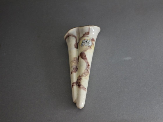 Image 1 of Narrow, elongated wall vase, Jasper ceramics, vintage 1960s