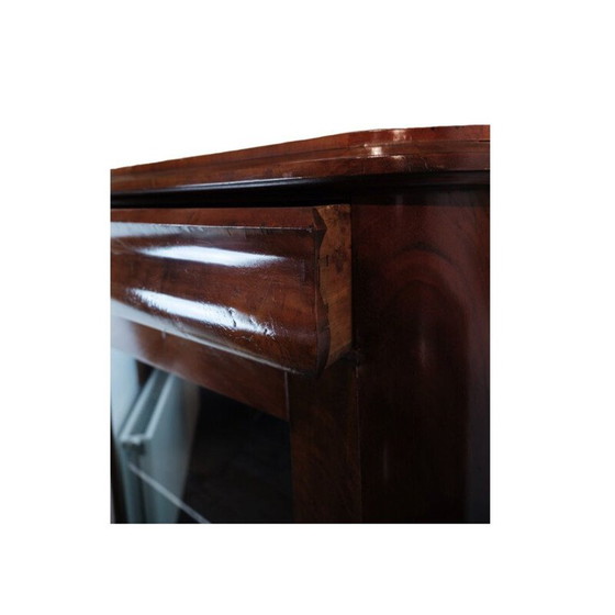 Image 1 of Vintage corner cabinet with mahogany shelves, 1840