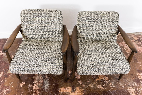 Image 1 of Mid Century Moderne Fauteuils Gfm 87 Door Juliusz Kędziorek, Gfm, Polen, 1960's, Set Van 2