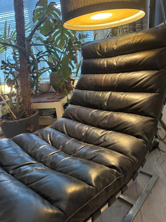 Image 1 of Flamant MASON, chaise longue, nero, vintage, pelle