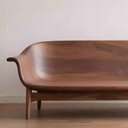Zen stijl walnoot bank moderne minimalistische massief houten bank, handgemaakte zwarte walnoot of essen rechte bank voor woonka
