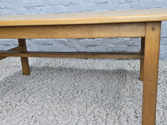 Image 1 of Large Mid-Century Scandinavian Design Solid Oak Coffee Table by KP Möbler, Denmark 1970s.