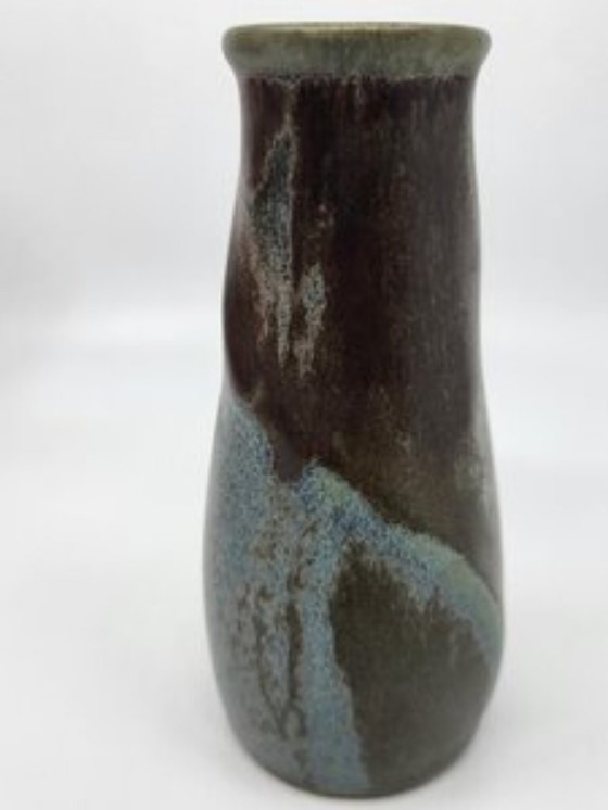 Image 1 of Denbac ceramic stoneware soliflore vase France Art Deco1920