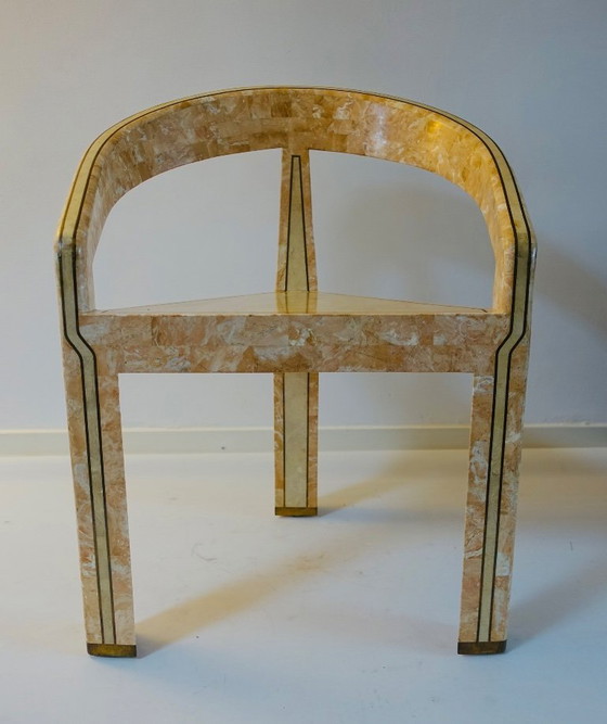 Image 1 of Conjunto de dos sillas Triancolori estilo Maitland Smith, década de 1970