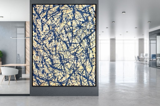 Jürgen Angeler - Informalismo Azul Dorado