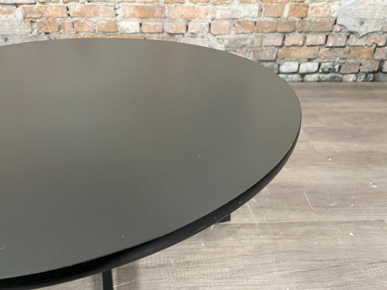 Image 1 of Black round coffee table