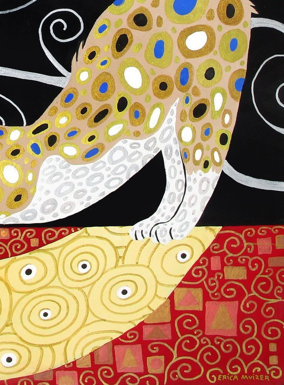 Image 1 of (El gato está) Caminando bajo el sol (dibujo a mano)