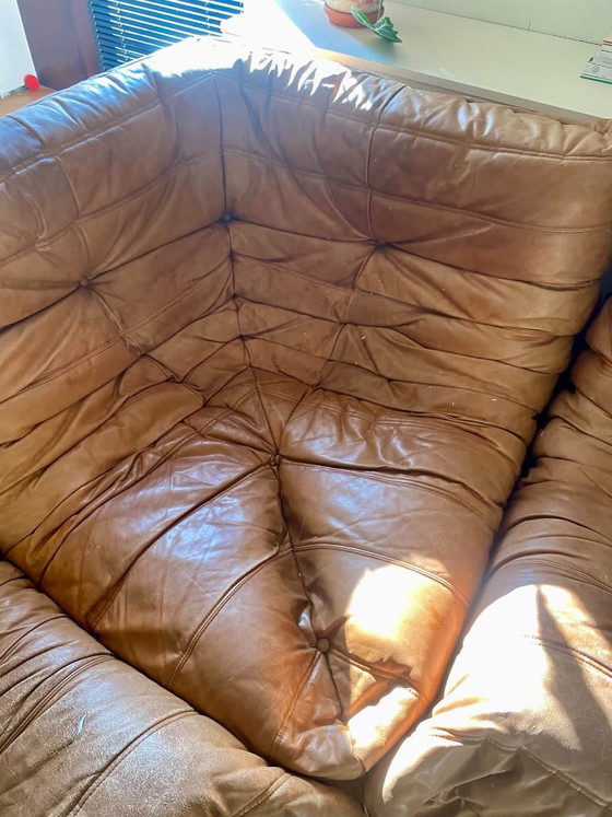 Autentico Divano Togo - Pelle Cognac – Ligne Roset, Divani modulari (photo 4 of 11)