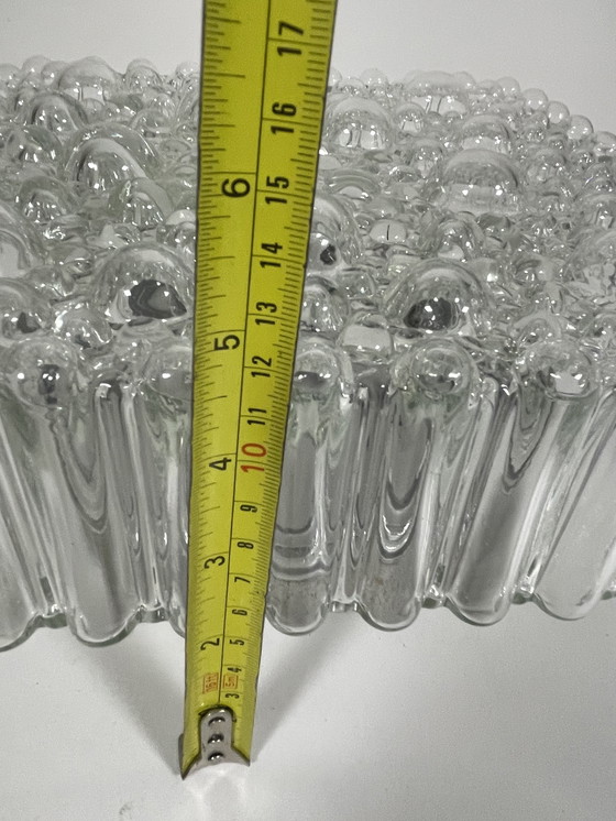 Image 1 of Lampada da soffitto/parete con vetro a bolle di Hustadt Leuchten, 1950