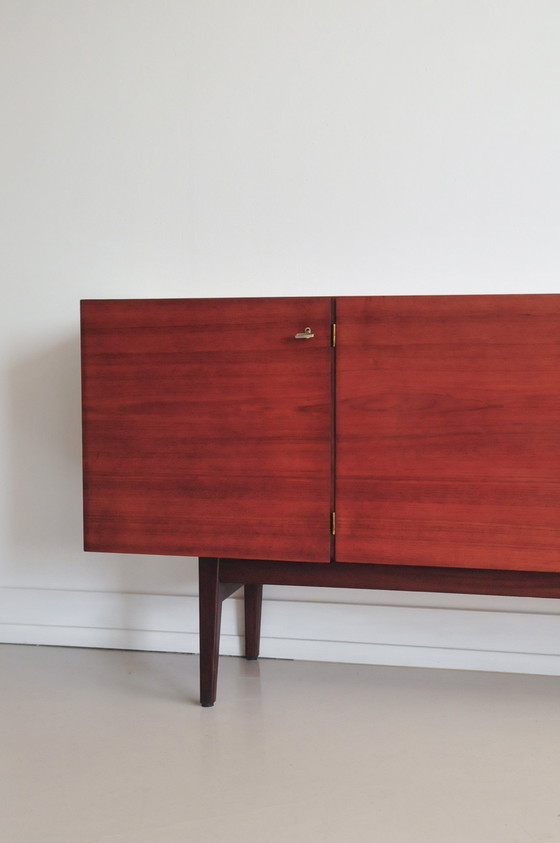 Image 1 of Vintage Deens Dressoir Zwart Wit Lades