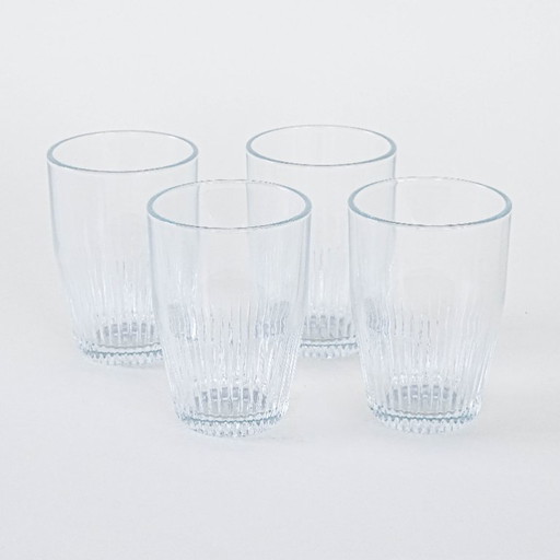 Set of four glasses, Danish design, 1970s, manufactured in Denmark