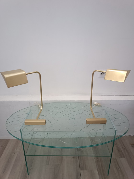 Image 1 of Par de lámparas de contrapeso de Cedric Hartman, década de 1960