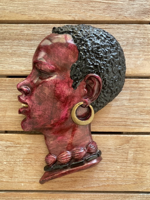 Set of vintage wall masks R. Scali