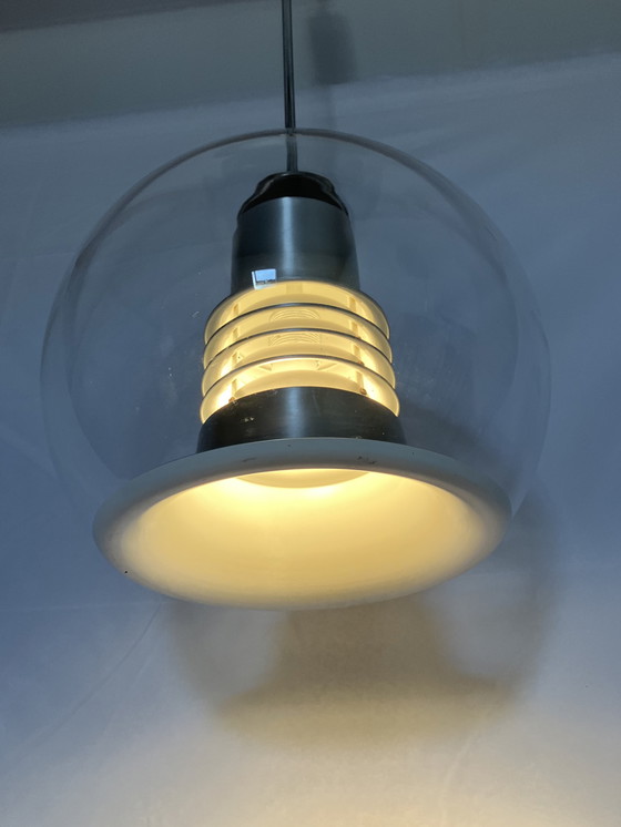 Image 1 of Space age vintage glass pendant lamp by Leclair & Schäfer