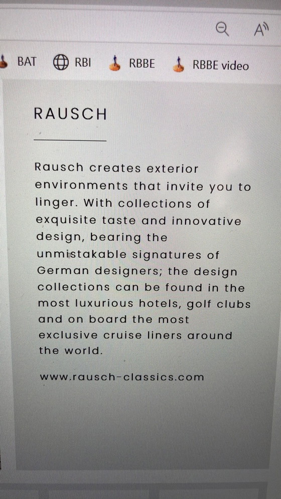 Image 1 of Rausch Classics Design Garden Set With 6 Chairs