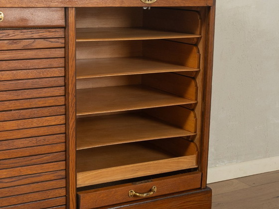 Art Deco rolluikkast – Archiefkasten, Wood, Brass (photo 8 of 14)
