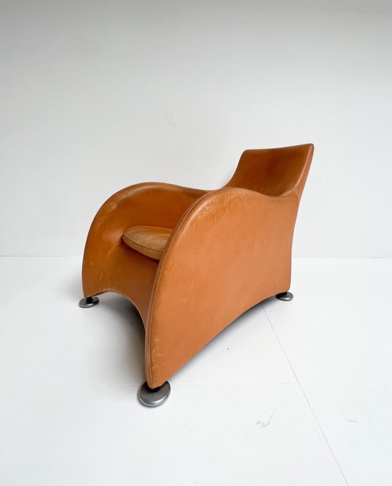 Image 1 of Montis Loge fauteuil met voetenbank van Gerard van den Berg, 1980's