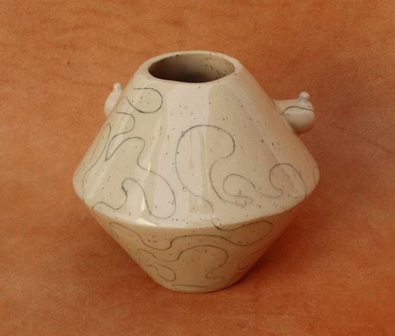 Image 1 of Erotisch keramiek, kunstenaarsvaas, gesigneerd, cerámica erótica, jarrón de artista