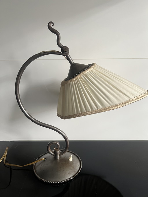 Dutch Arts & Crafts Amsterdam School Wrought Iron Table Lamp 1920’s