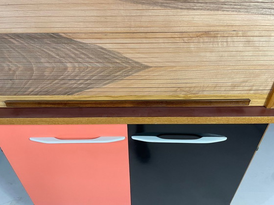 Image 1 of Mid-Century Sideboard by Interiér Praha with Tambour Top, 1960s Czechoslovakia