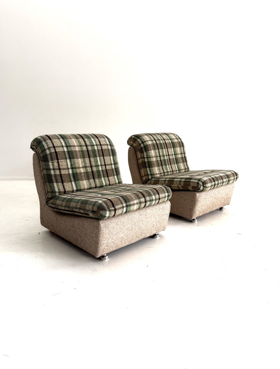 Set van 2 vintage fauteuils, Duitsland ‘80 – Metal, Wood (photo 5 of 11)