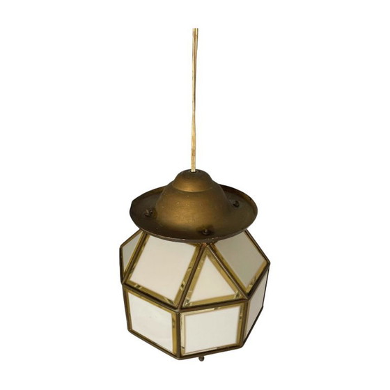 Image 1 of Lampe en verre Art déco vintage