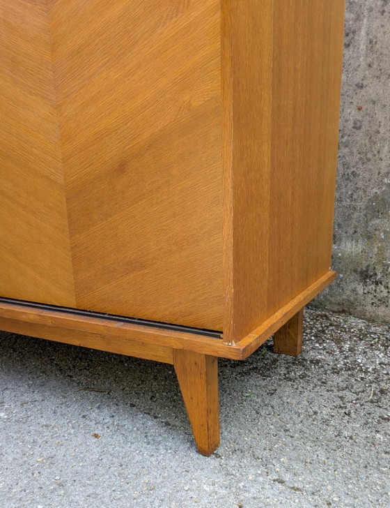 Image 1 of Vintage kledingkast met schuifdeuren, Frankrijk, 1950