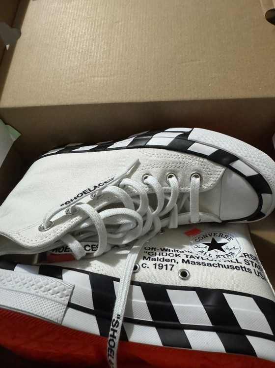 Image 1 of Converse x Off-White Chuck Taylor All-Star 70S Hi Sneaker