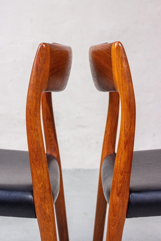 6 sedie Niels O. Möller modello 77 in teak danese, vintage anni '60 – Niels Otto Møller, Sedie da pranzo (photo 13 of 21)