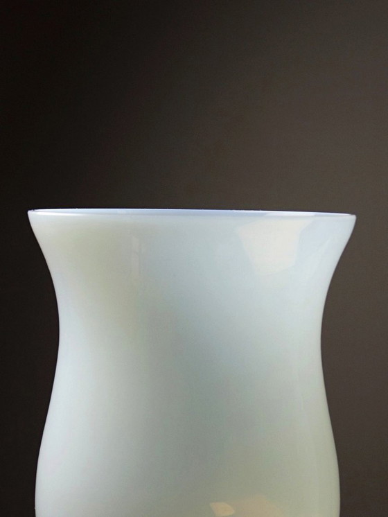 Image 1 of Duo of vintage opaline soap bubble vases