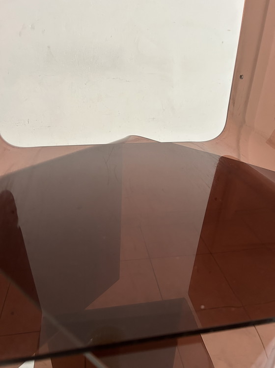 Image 1 of Vintage space age bijzettafels plexi wandsysteem
