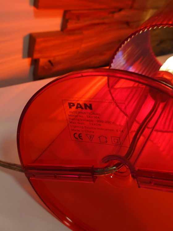 Vintage Kartell Style Table Lamp – PAN International, Plastic (photo 7 of 7)