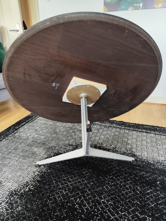 Image 1 of Arne Jacobsen for Fritz Hansen RARE 3-Arm Black - Model 3513 / coffee table (1958/60) Ø 110 cm